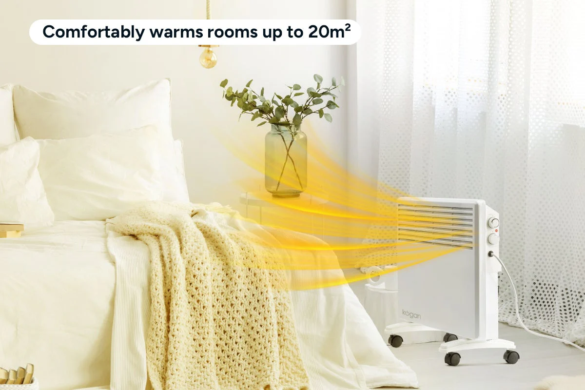 Kogan 1500W Panel Heater Wall Mountable Freestanding - Image 4