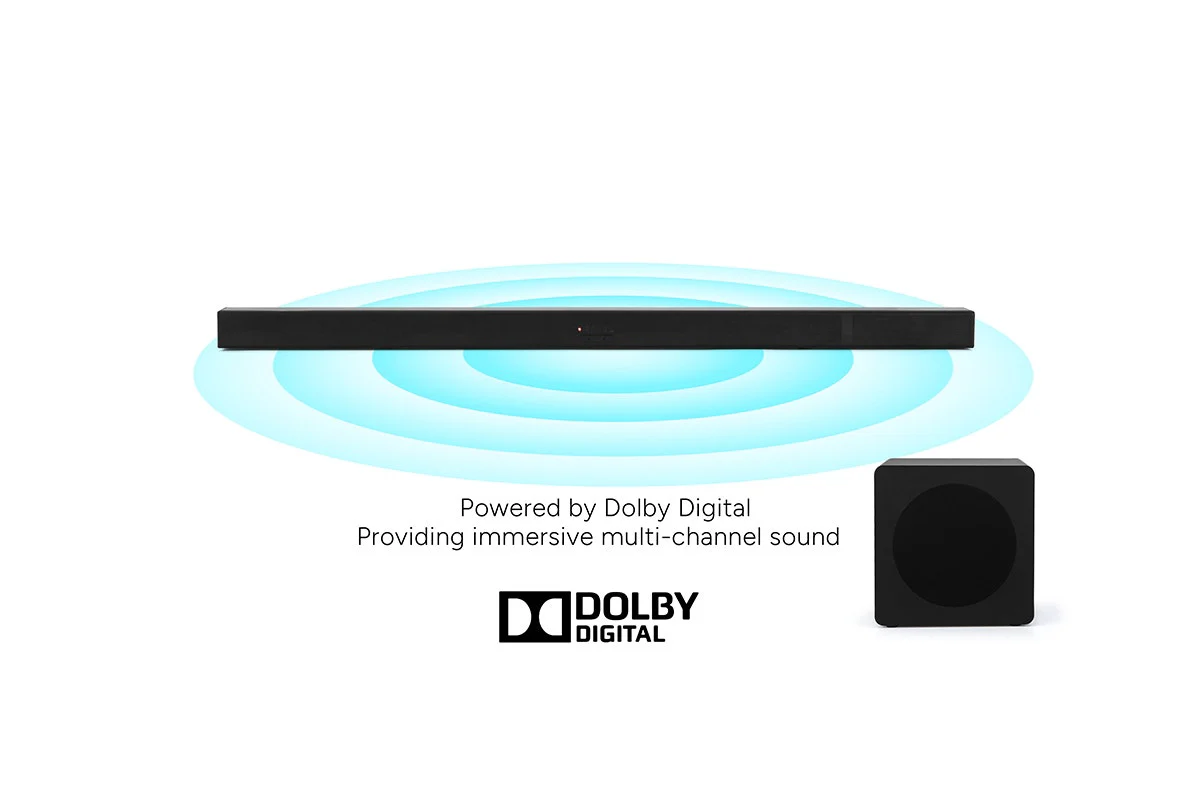 Kogan 2.1 Channel Dolby Soundbar with Wireless Subwoofer - 225W Power - Image 3
