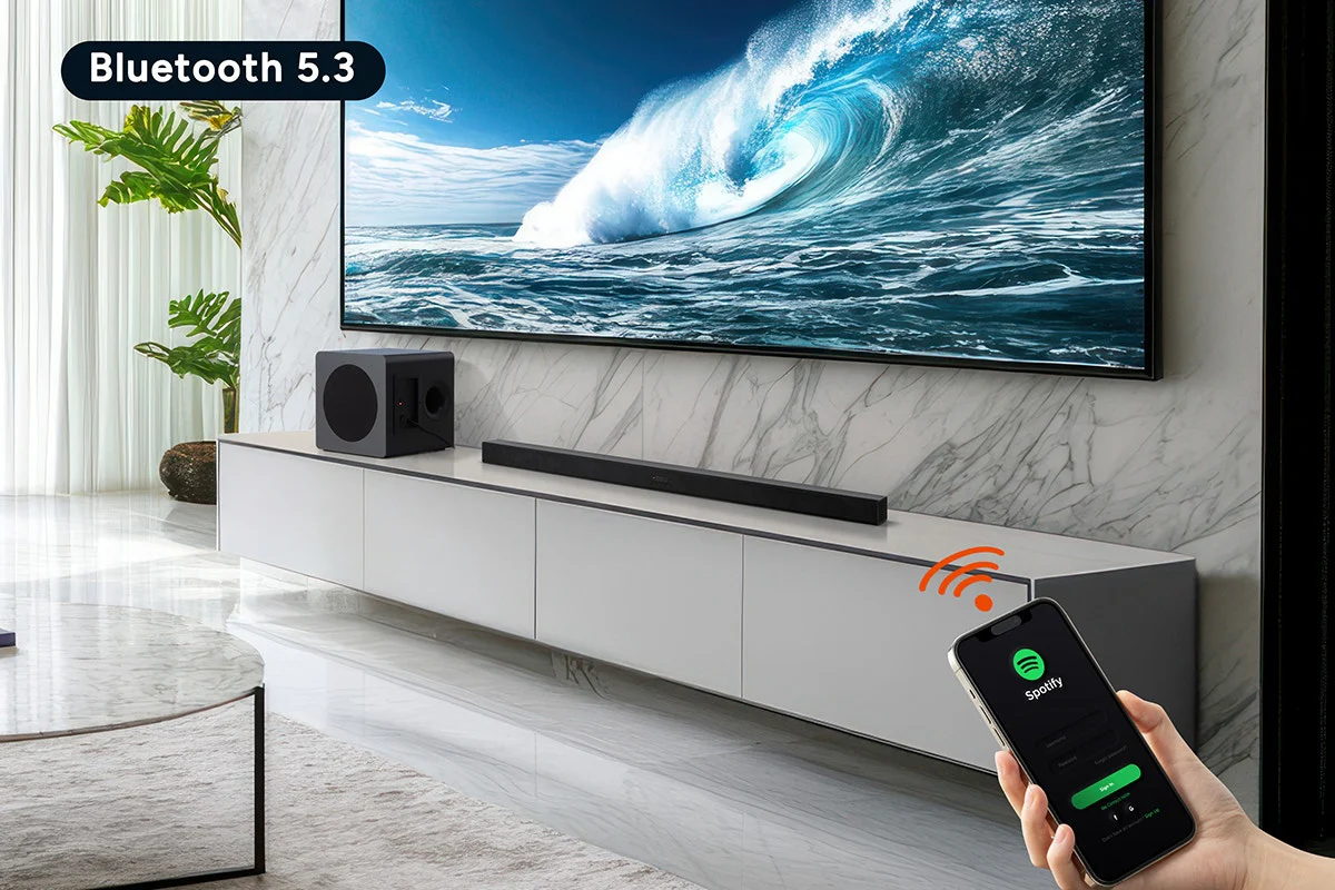 Kogan 2.1 Channel Dolby Soundbar with Wireless Subwoofer - 225W Power - Image 5