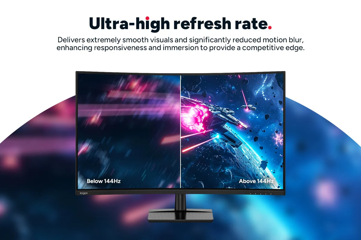 Kogan 32" Curved Full HD Gaming Monitor - 240Hz, 1ms, FreeSync - Image 2
