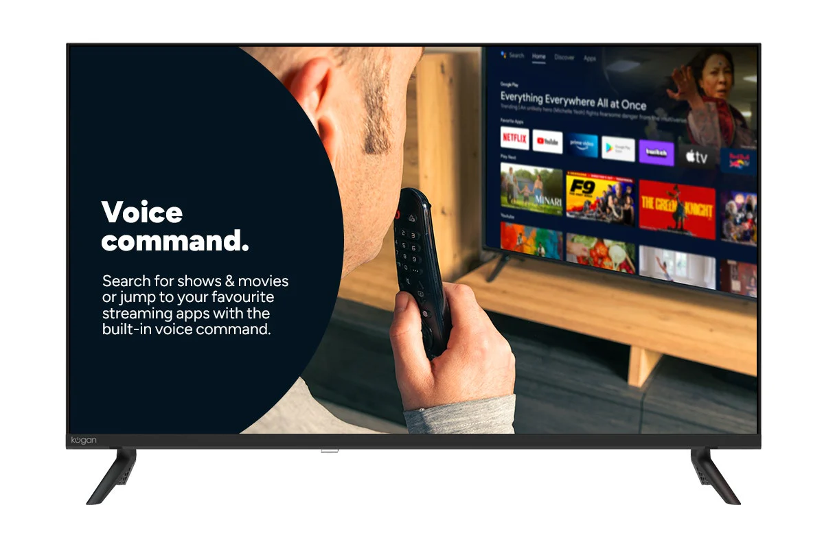 Kogan 32" Smart LED Google TV with HDR, Chromecast & Voice Control - Image 5