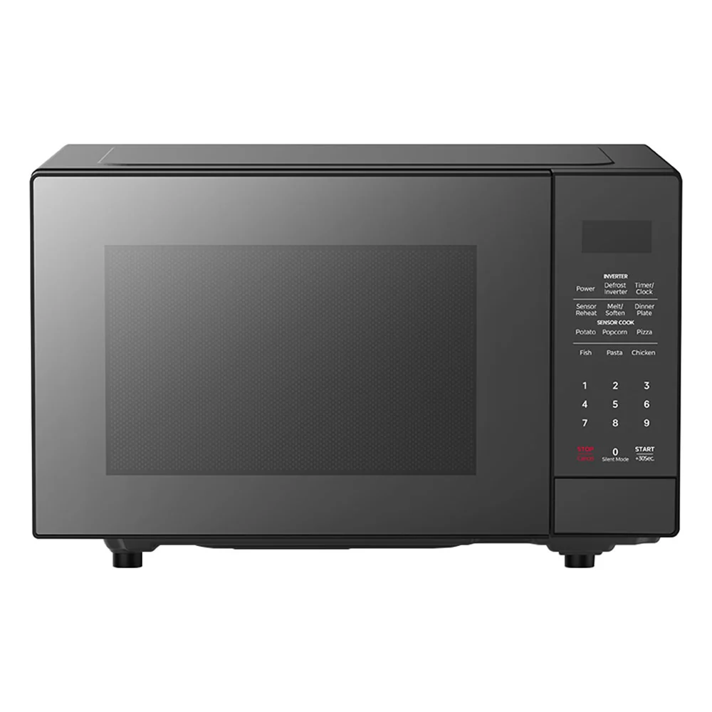 Kogan 32L Inverter Flatbed Microwave Mirror Finish Black 1200W - Image 2