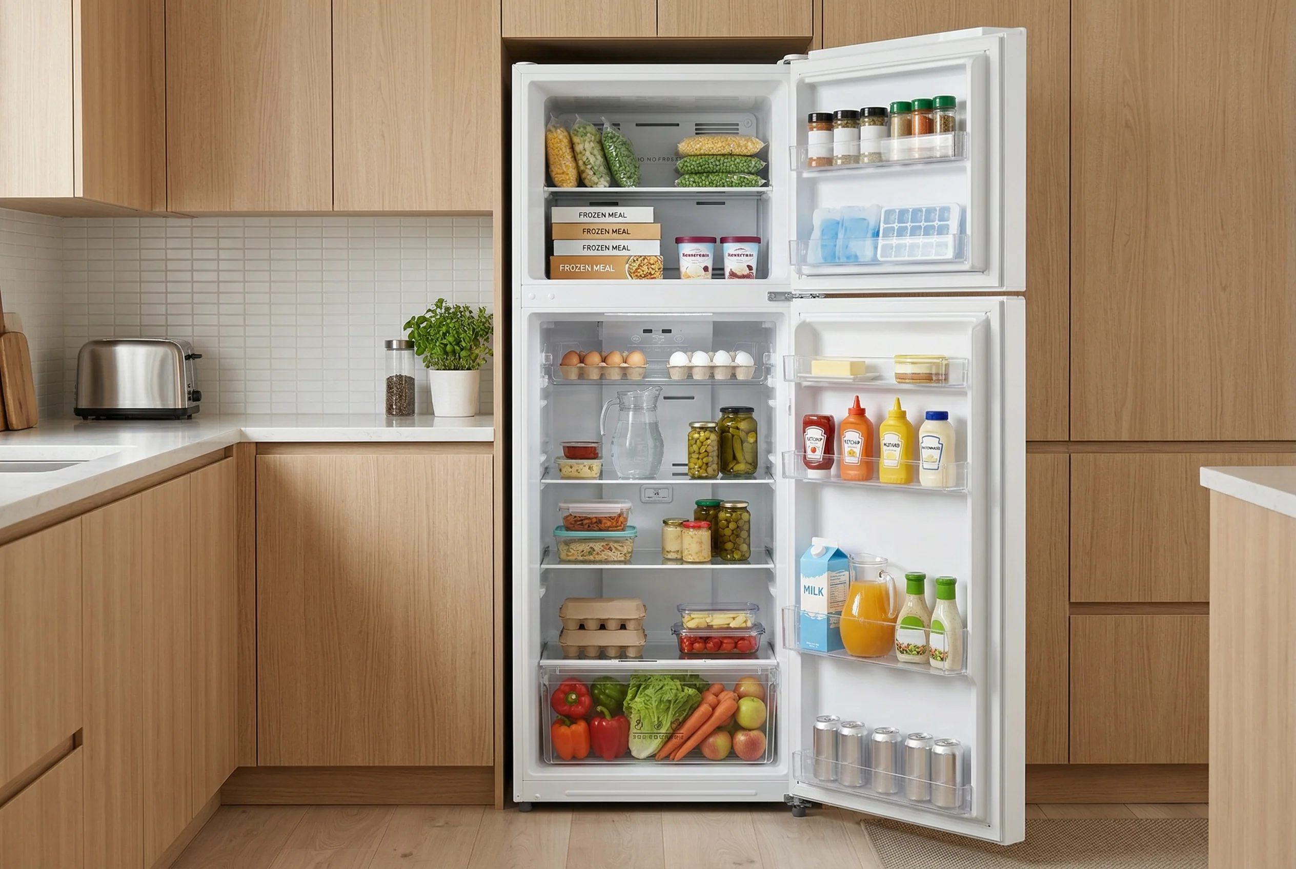 Kogan 338L Top Mount Fridge White Inverter 4 Star Energy - Image 4