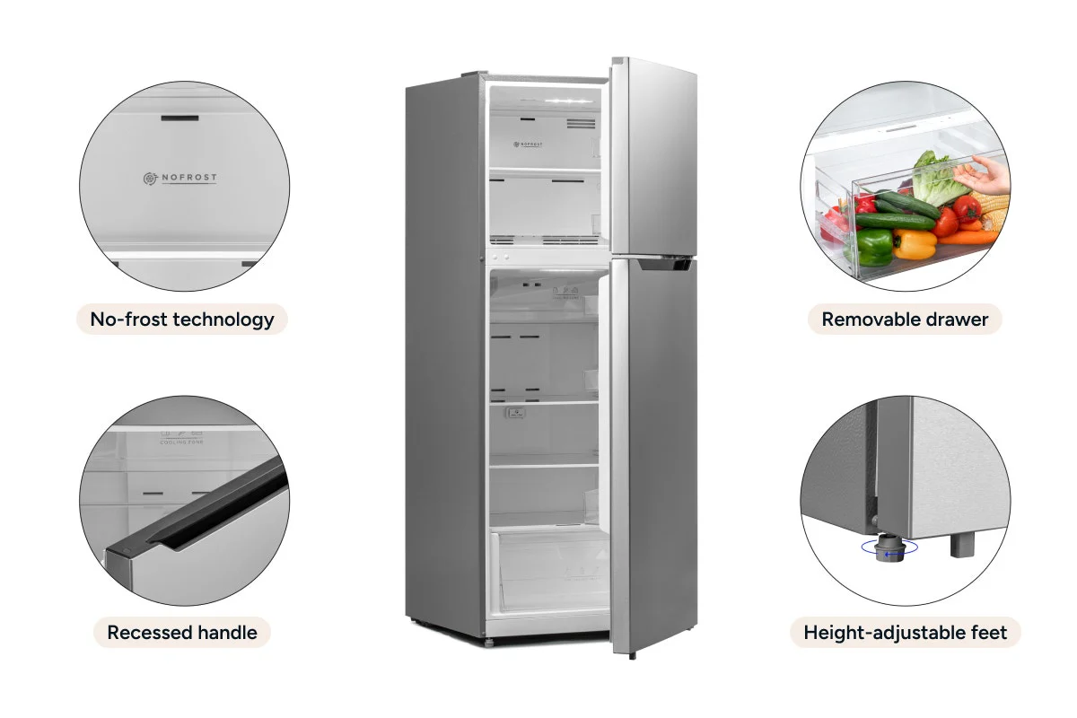 Kogan 413L Top Mount Fridge Stainless Steel Inverter 4.5 Star - Image 8
