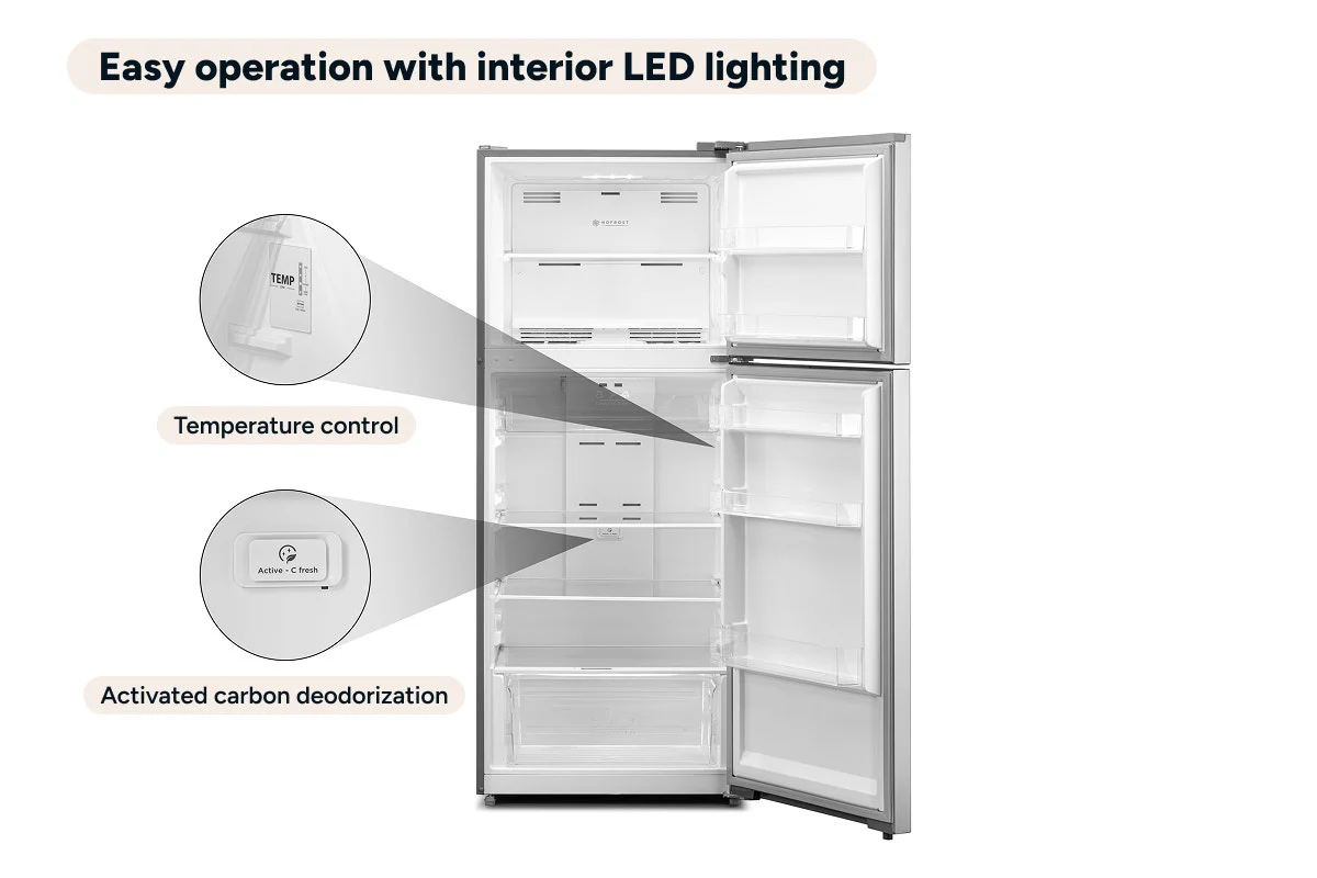 Kogan 413L Top Mount Fridge Stainless Steel Inverter 4.5 Star - Image 9