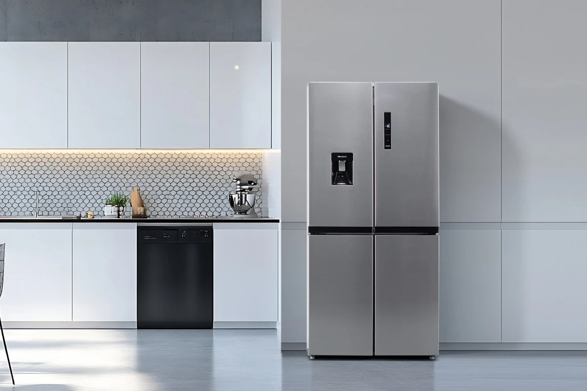 Kogan 490L French Door Fridge with Water Dispenser Stainless Steel - Image 4