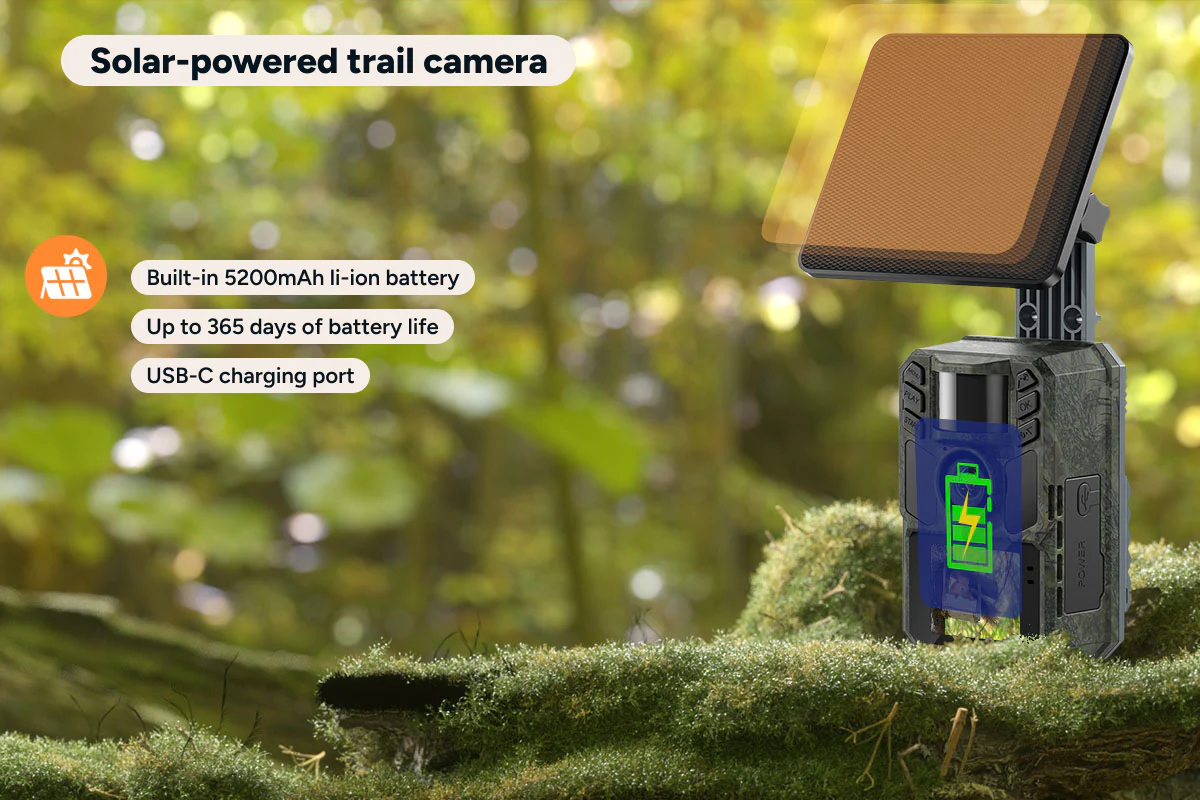 Kogan 4K 48MP Solar Trail Camera and Wildlife Game Camera - Image 3