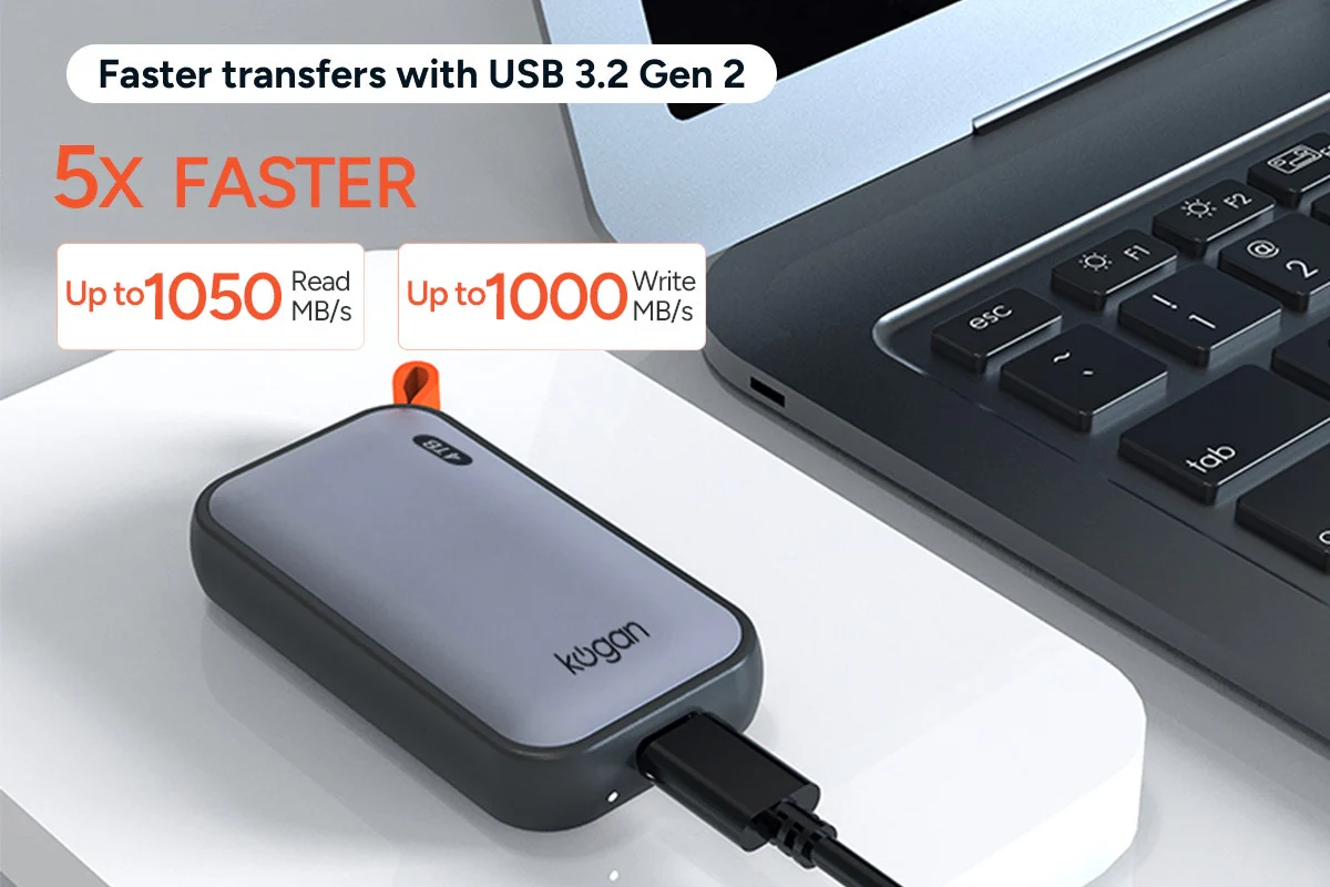 Kogan 4TB Portable SSD Drive - Fast USB 3.2 Storage for Creators - Image 4