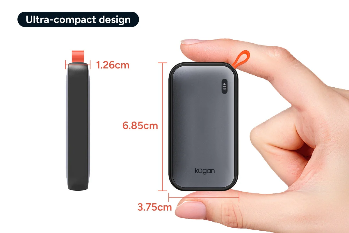 Kogan 4TB Portable SSD Drive - Fast USB 3.2 Storage for Creators - Image 8