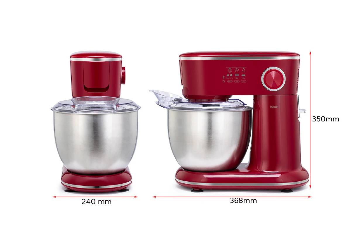 Kogan 5L Stand Mixer Red 12 Speed with Stainless Steel Bowl - Image 10