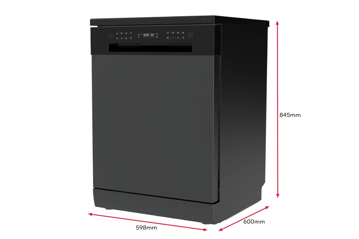 Kogan 60cm Freestanding Dishwasher 15 Place Black Stainless Steel - Image 3