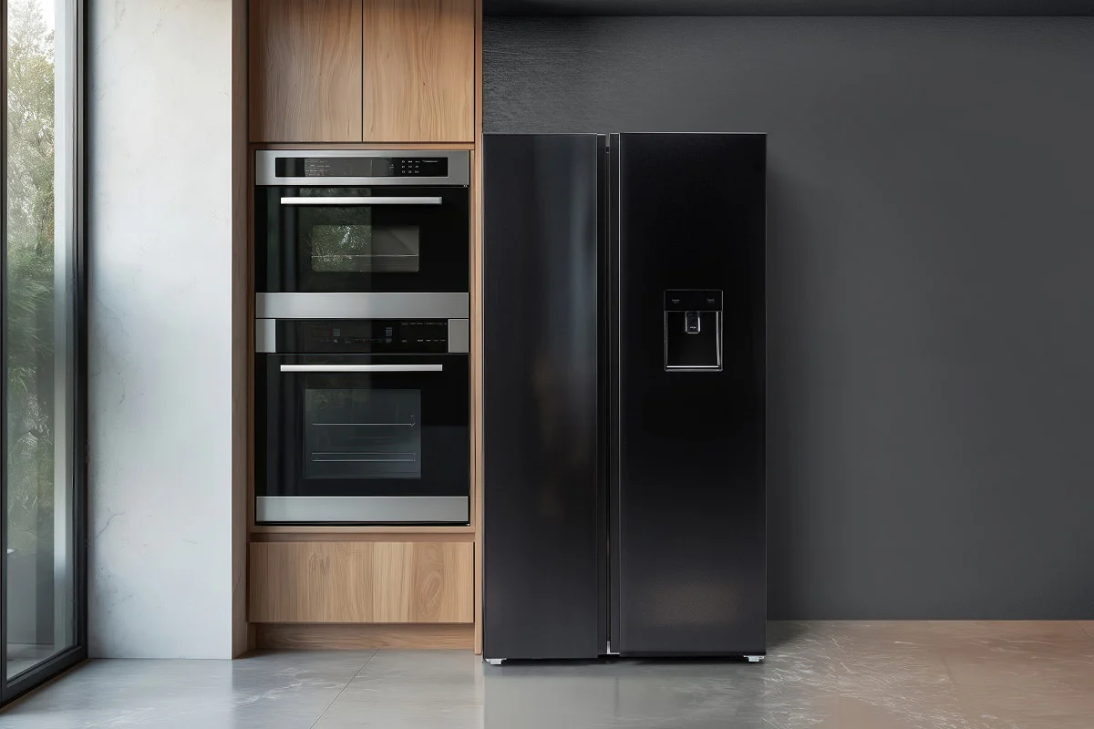 Kogan 631L Side by Side Fridge Black Stainless Steel Water Dispenser - Image 10