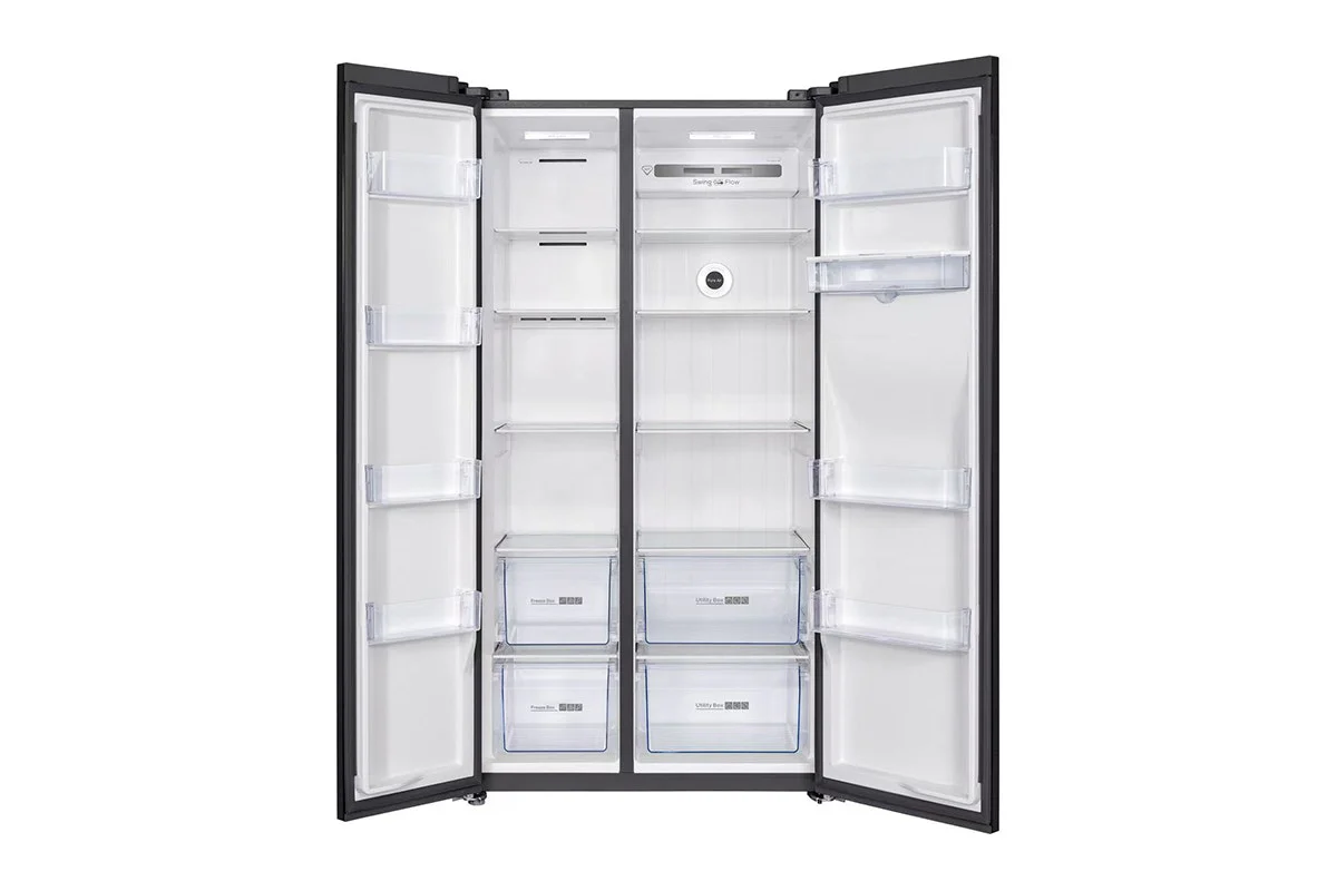 Kogan 631L Side by Side Fridge Black Stainless Steel Water Dispenser - Image 11