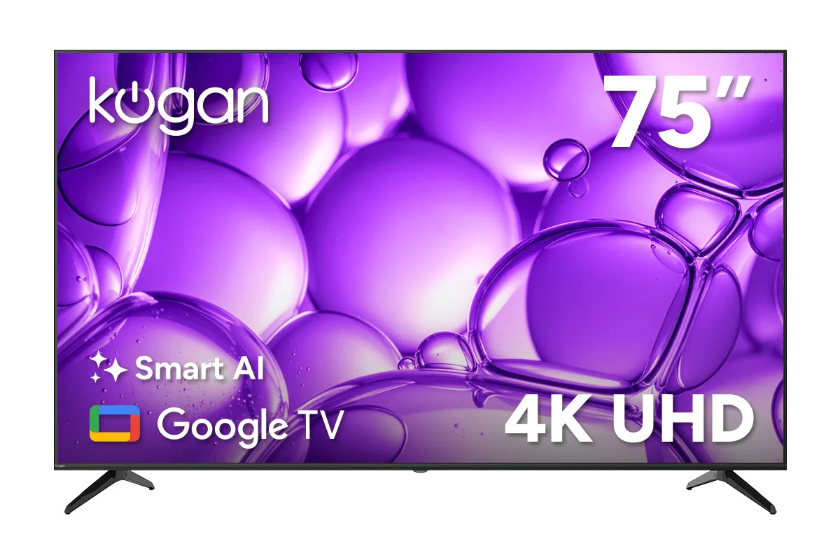 Kogan 75" 4K Smart AI Google TV with HDR & Google Assistant