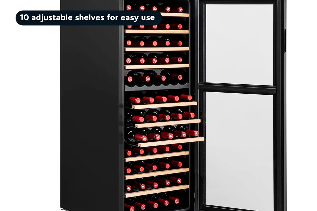 Kogan 80 Bottle Dual Zone Wine Fridge Touch Control - Image 12