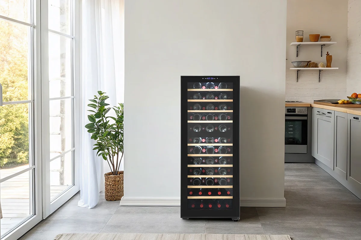 Kogan 80 Bottle Dual Zone Wine Fridge Touch Control - Image 4