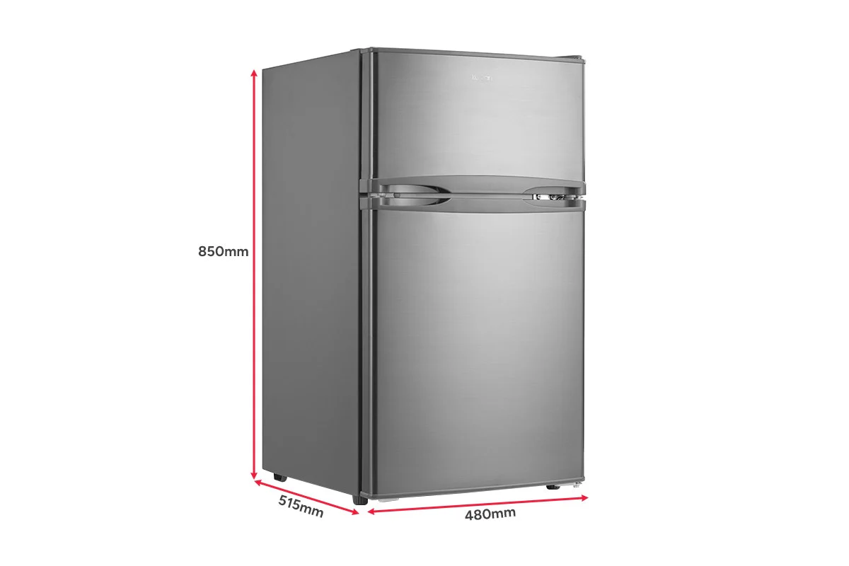Kogan 85L Top Mount Fridge Stainless Steel Compact Quiet Design - Image 3