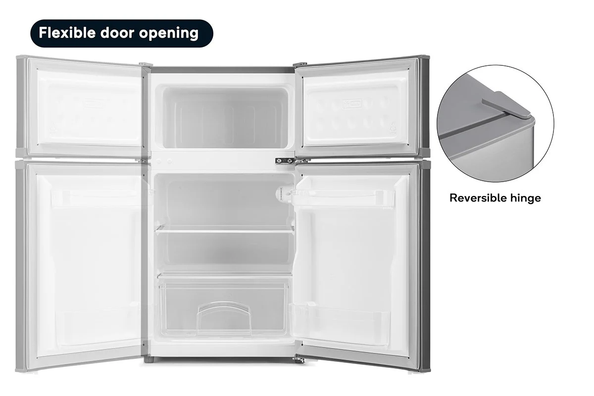 Kogan 85L Top Mount Fridge Stainless Steel Compact Quiet Design - Image 7