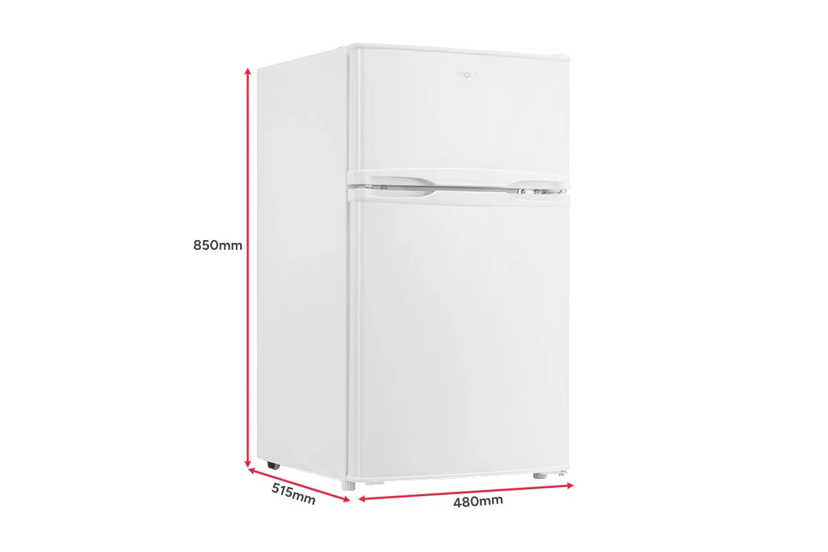 Kogan 85L Top Mount Fridge White Compact Quiet Reversible Door - Image 3