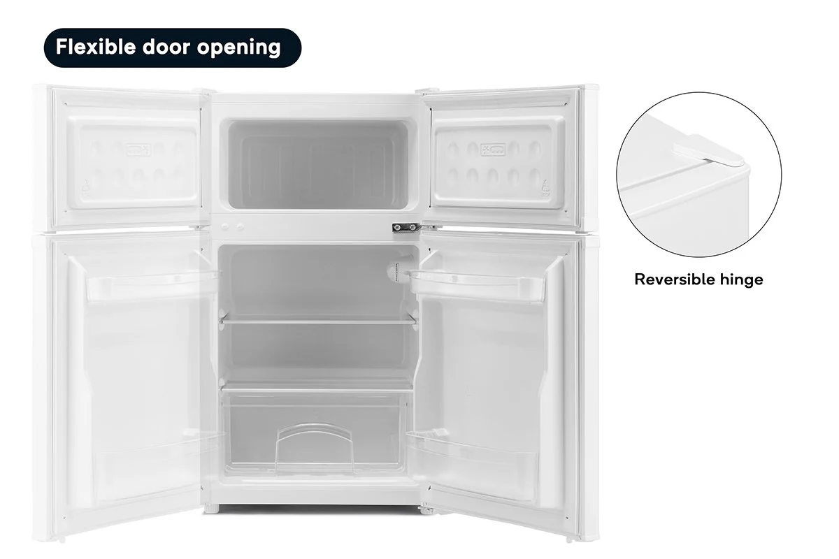 Kogan 85L Top Mount Fridge White Compact Quiet Reversible Door - Image 7