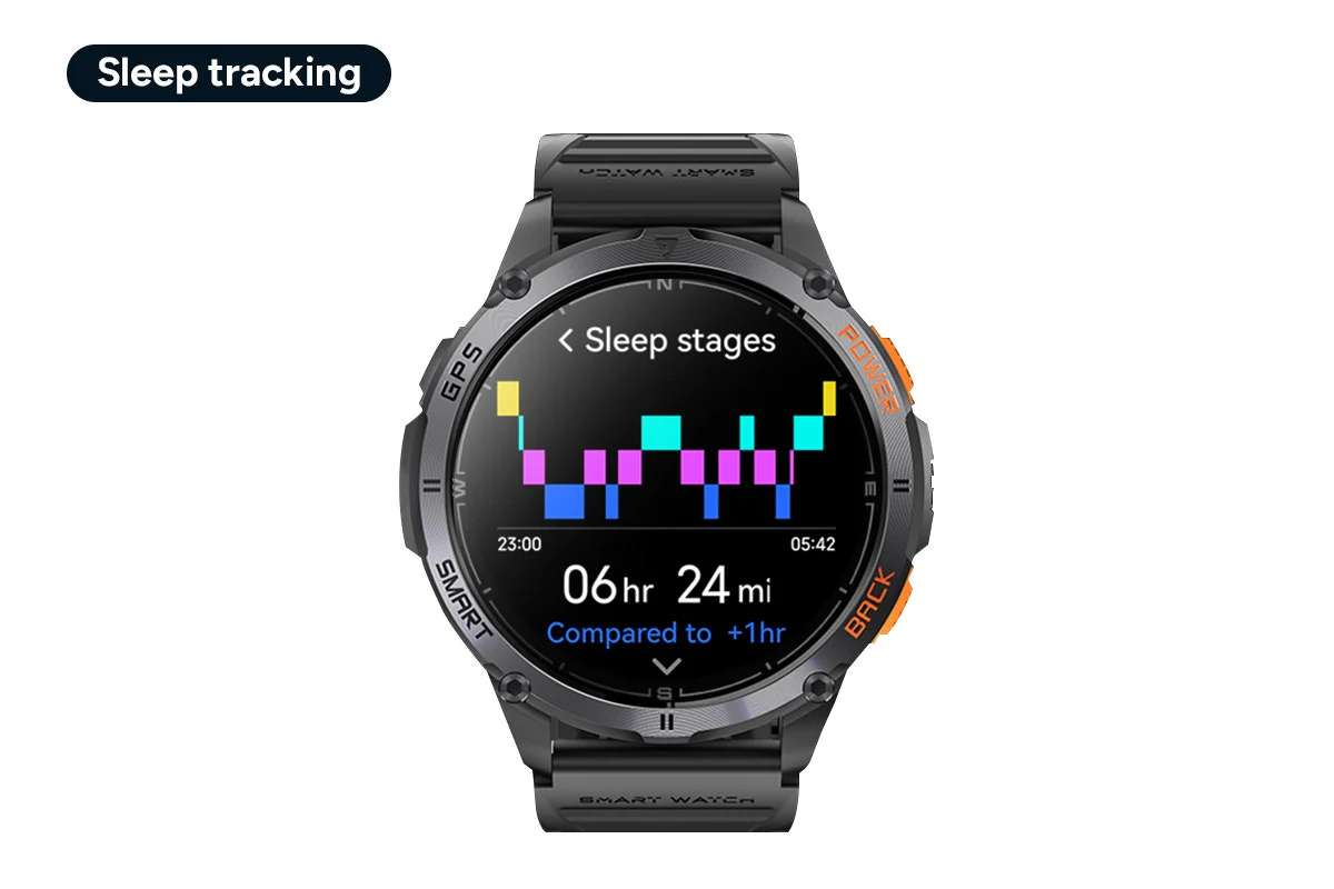 Kogan Active Tactical GPS Smart Sport Watch - 1.43" AMOLED, Graphite - Image 11