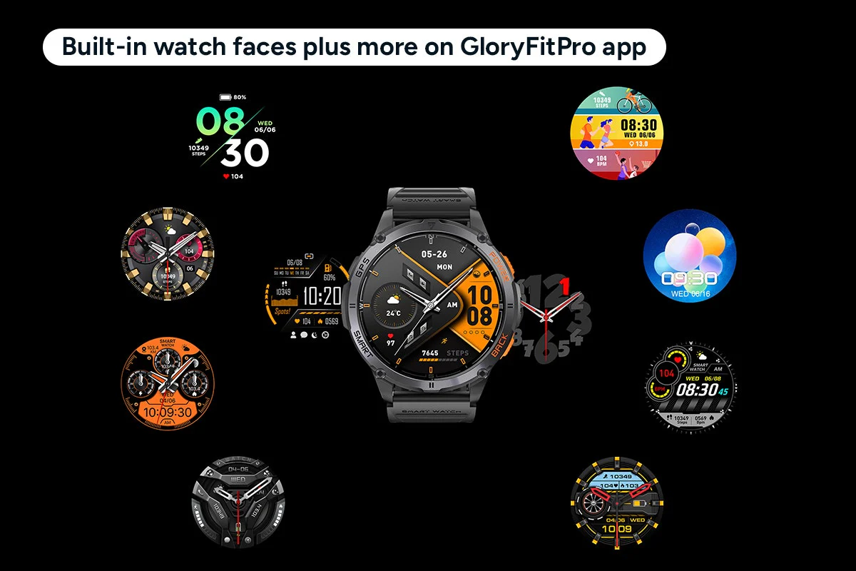 Kogan Active Tactical GPS Smart Sport Watch - 1.43" AMOLED, Graphite - Image 13
