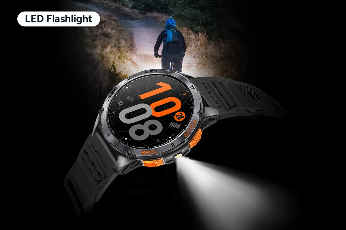 Kogan Active Tactical GPS Smart Sport Watch - 1.43" AMOLED, Graphite - Image 4