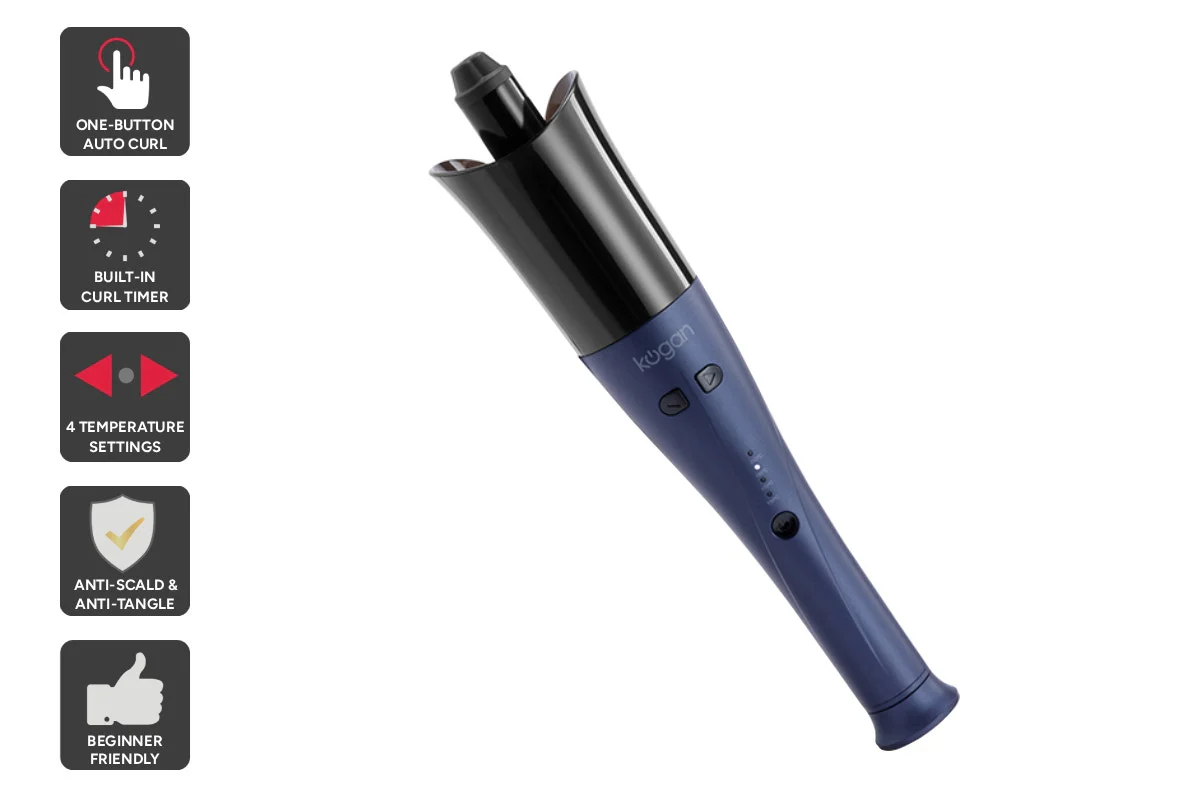 Kogan Automatic Rotating Curling Iron Anti Tangle Auto Curl Styler