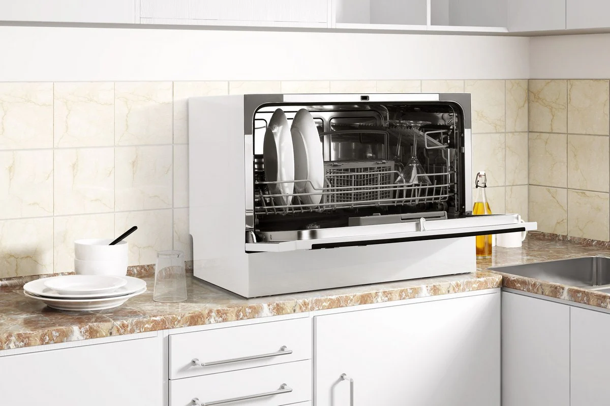 Kogan Benchtop Dishwasher 6 Place White 7 Programs Compact Design - Image 5