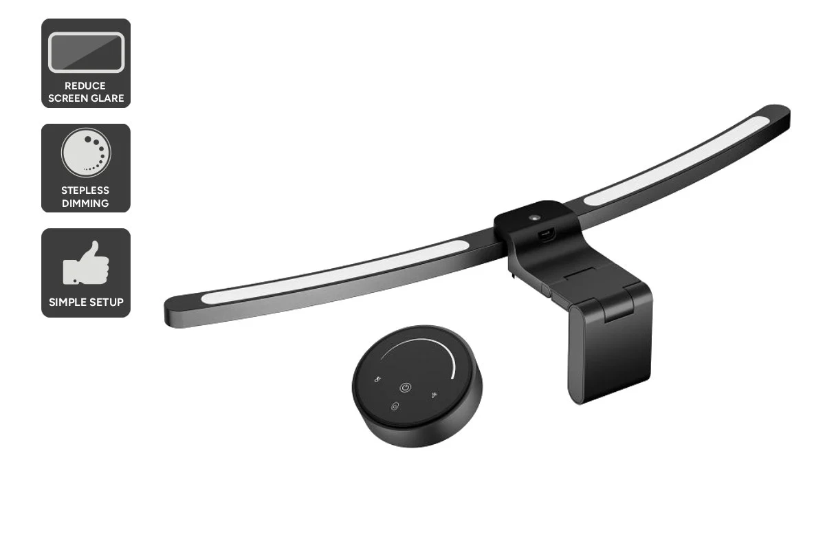 Curved Monitor Light Bar - 66cm Remote-Controlled Ambient Lighting