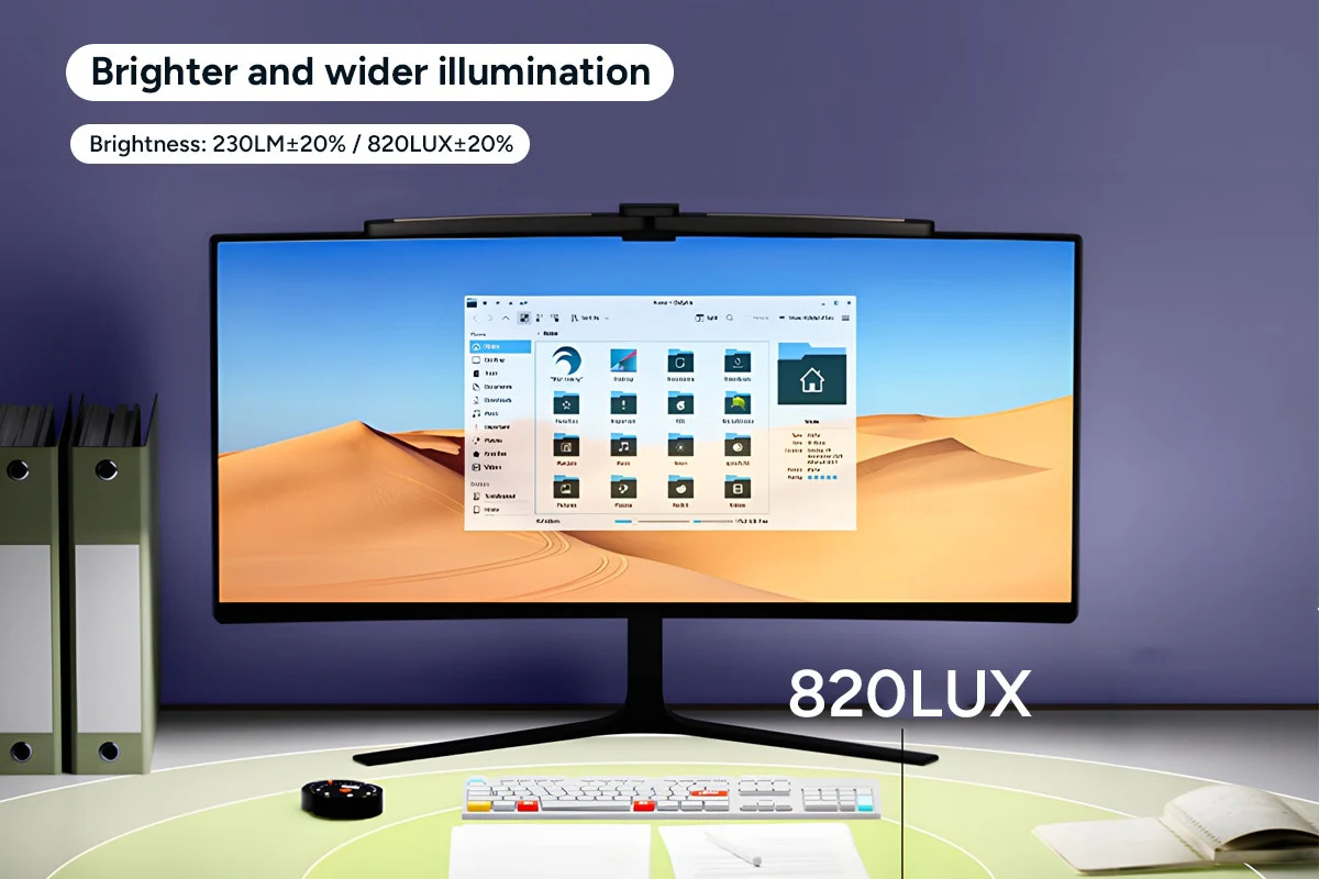 Curved Monitor Light Bar - 66cm Remote-Controlled Ambient Lighting - Image 6
