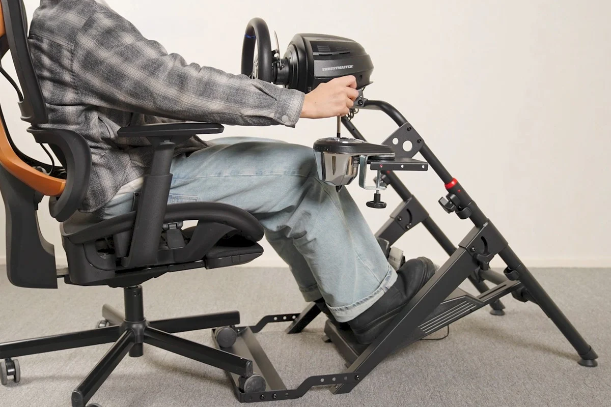 Kogan Foldable Racing Simulator Wheel Stand Adjustable Steel Frame - Image 3