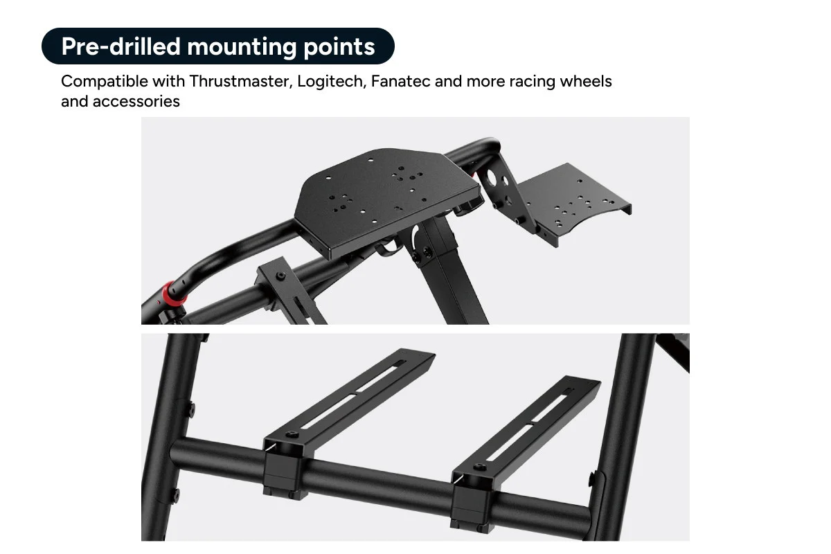 Kogan Foldable Racing Simulator Wheel Stand Adjustable Steel Frame - Image 6