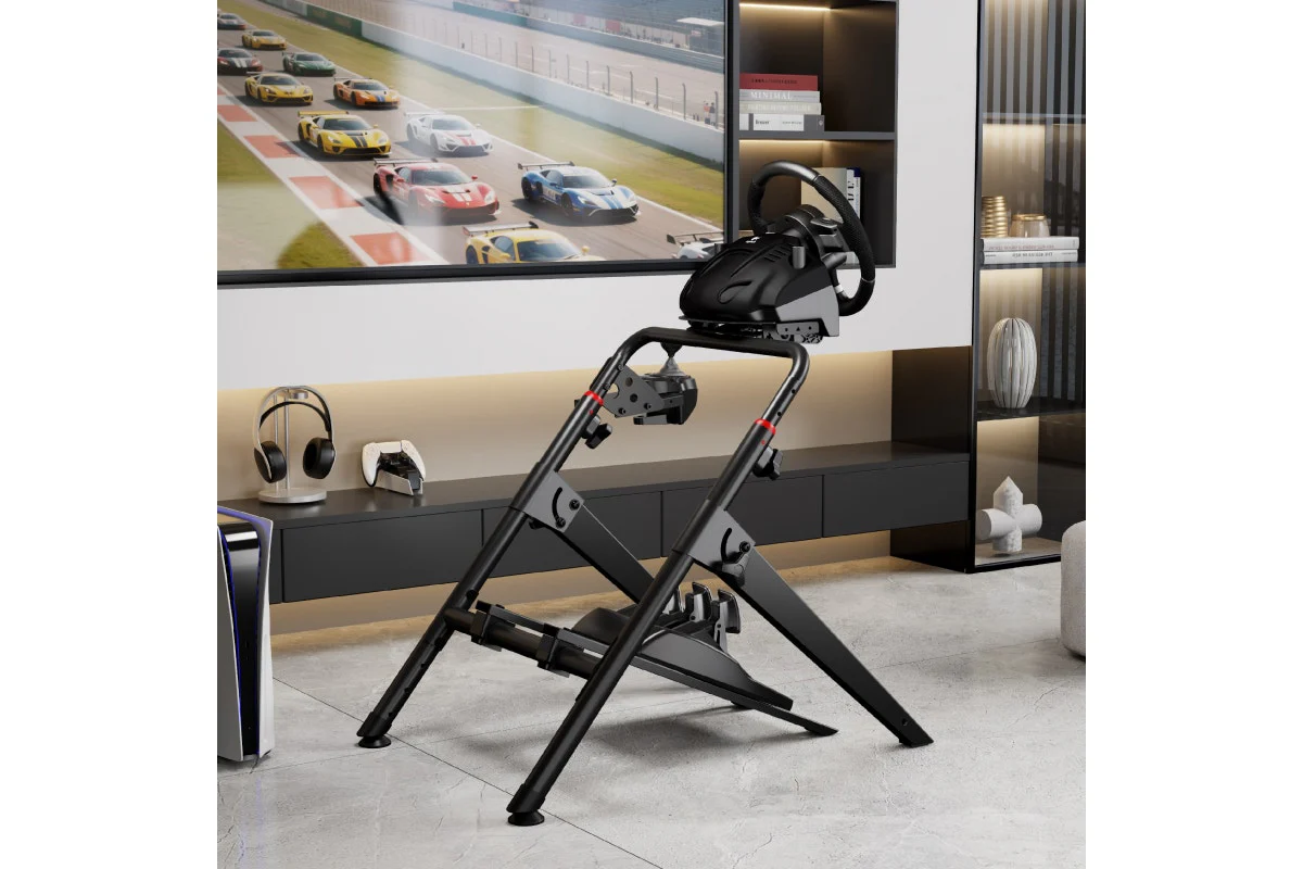 Kogan Foldable Racing Simulator Wheel Stand Adjustable Steel Frame - Image 8