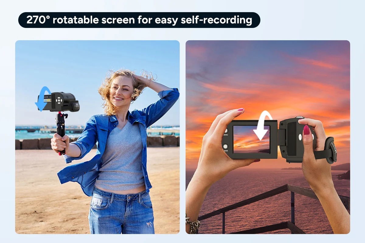 Kogan Full HD Digital Camcorder with 16x Zoom & Rotatable Screen - Image 10