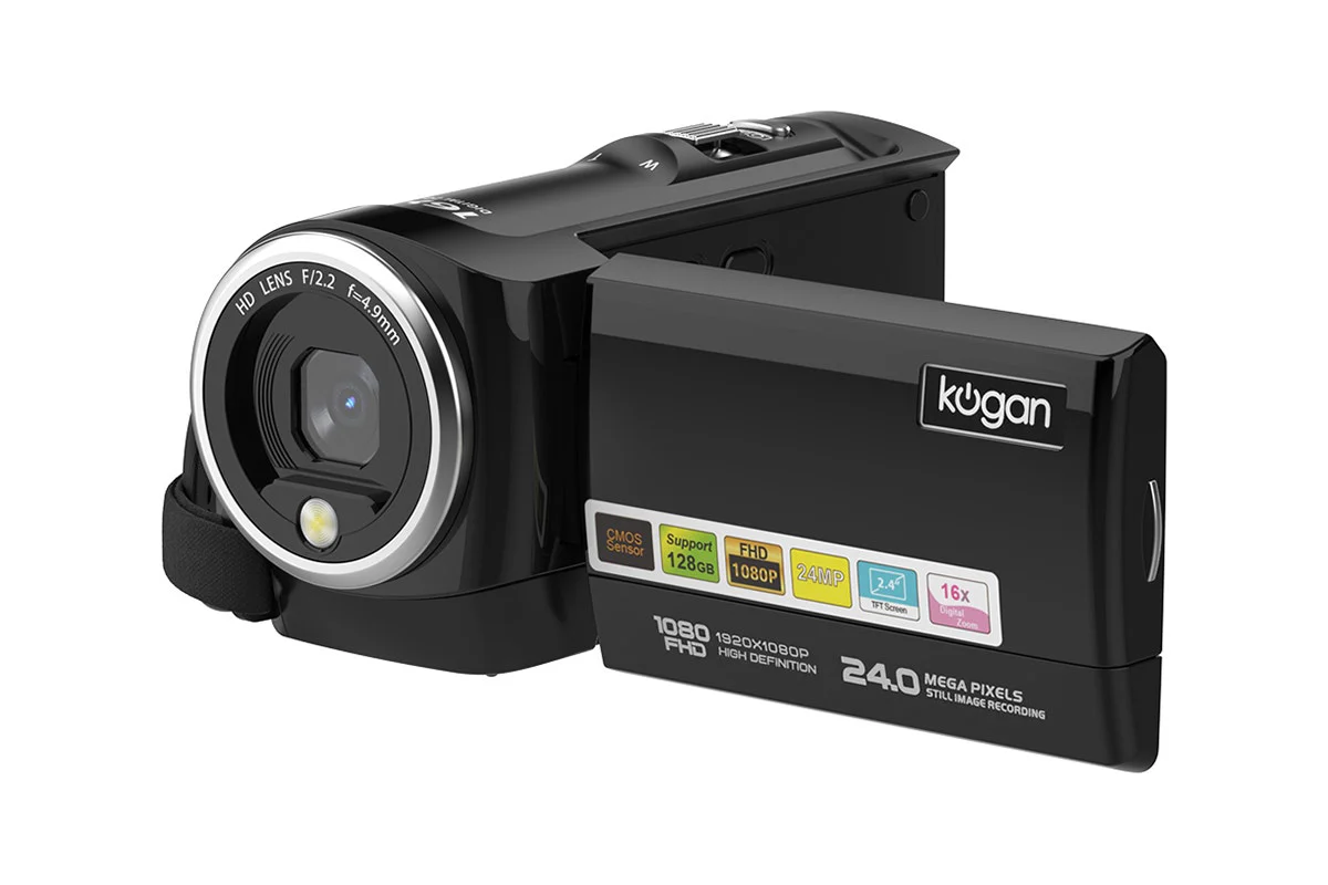 Kogan Full HD Digital Camcorder with 16x Zoom & Rotatable Screen - Image 2