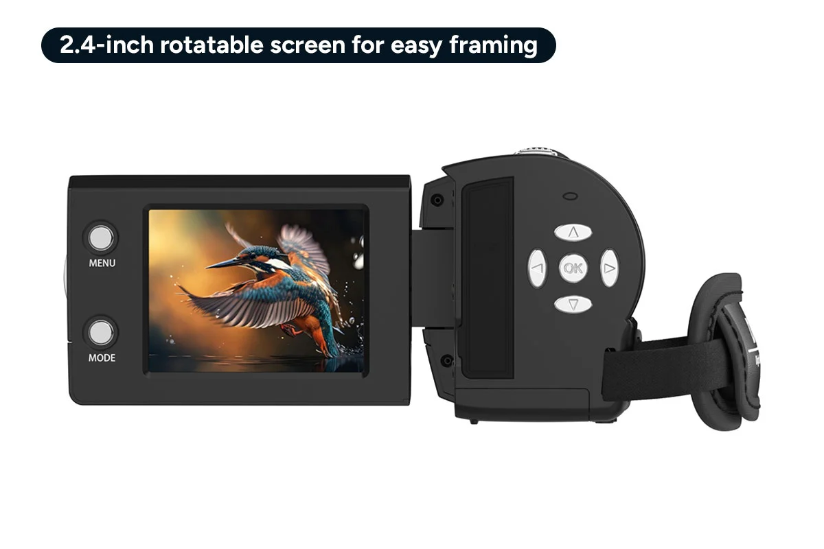 Kogan Full HD Digital Camcorder with 16x Zoom & Rotatable Screen - Image 5