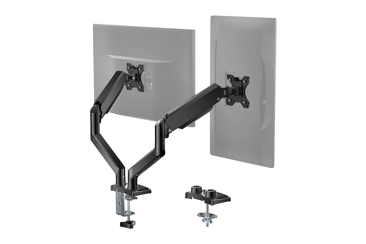 Kogan Full Motion Gas Spring Dual Monitor Arm 17 to 32 Inch - Image 16