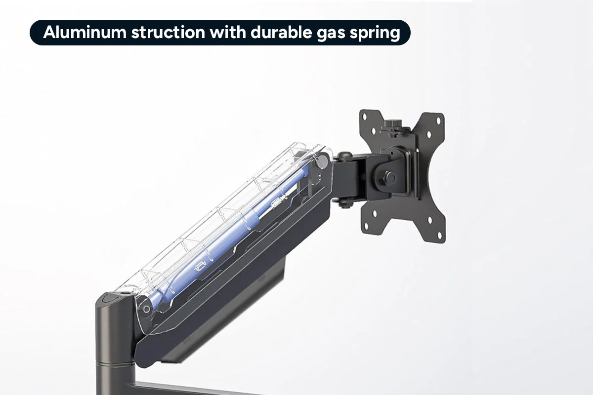 Kogan Full Motion Gas Spring Dual Monitor Arm 17 to 32 Inch - Image 5