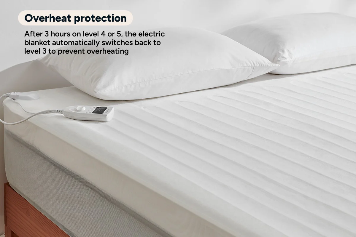 Kogan Fully Fitted Electric Blanket Queen Dual Zone Washable - Image 7