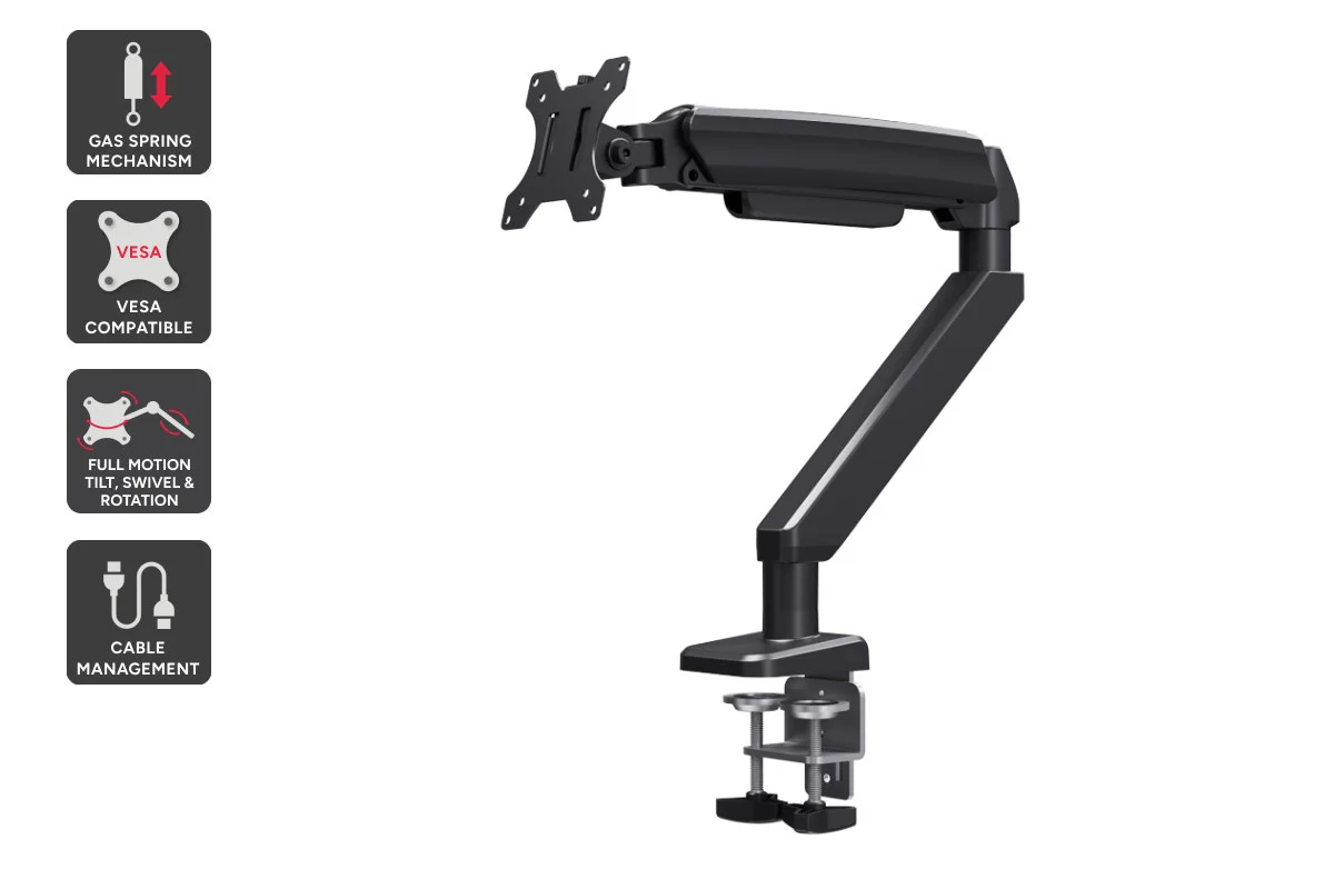 Kogan Heavy-Duty Gas Spring Monitor Arm for 17"-49" Screens