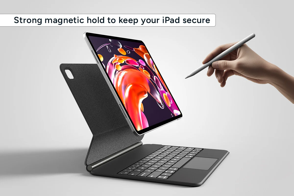 Kogan Magnetic iPad Pro 12.9" Keyboard - Sleek Black Design - Image 5