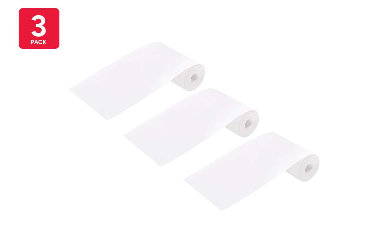 Kogan Mini Inkless Printer Thermal Adhesive Papers - 3 Pack, White