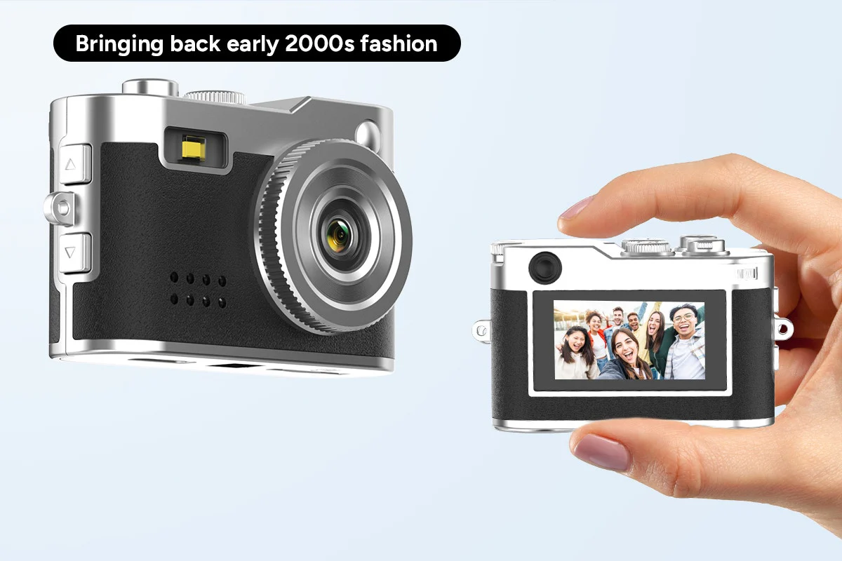 Kogan Mini Keychain Camera - Retro Black, 1080P HD, Compact Design - Image 10