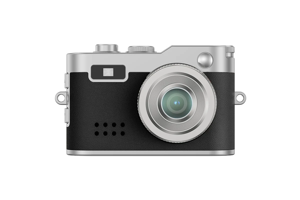 Kogan Mini Keychain Camera - Retro Black, 1080P HD, Compact Design - Image 2