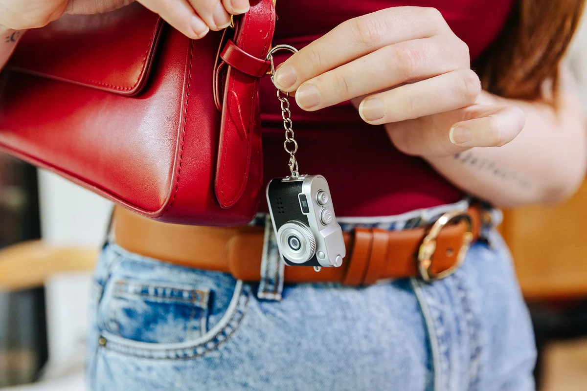 Kogan Mini Keychain Camera - Retro Black, 1080P HD, Compact Design - Image 22