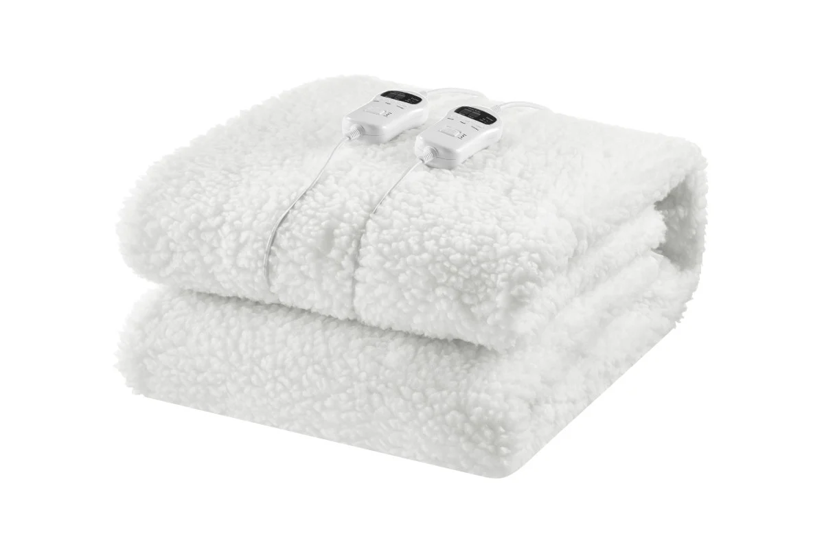 Kogan Multi Zone Sherpa Fitted Electric Blanket Queen 4 Zone - Image 2