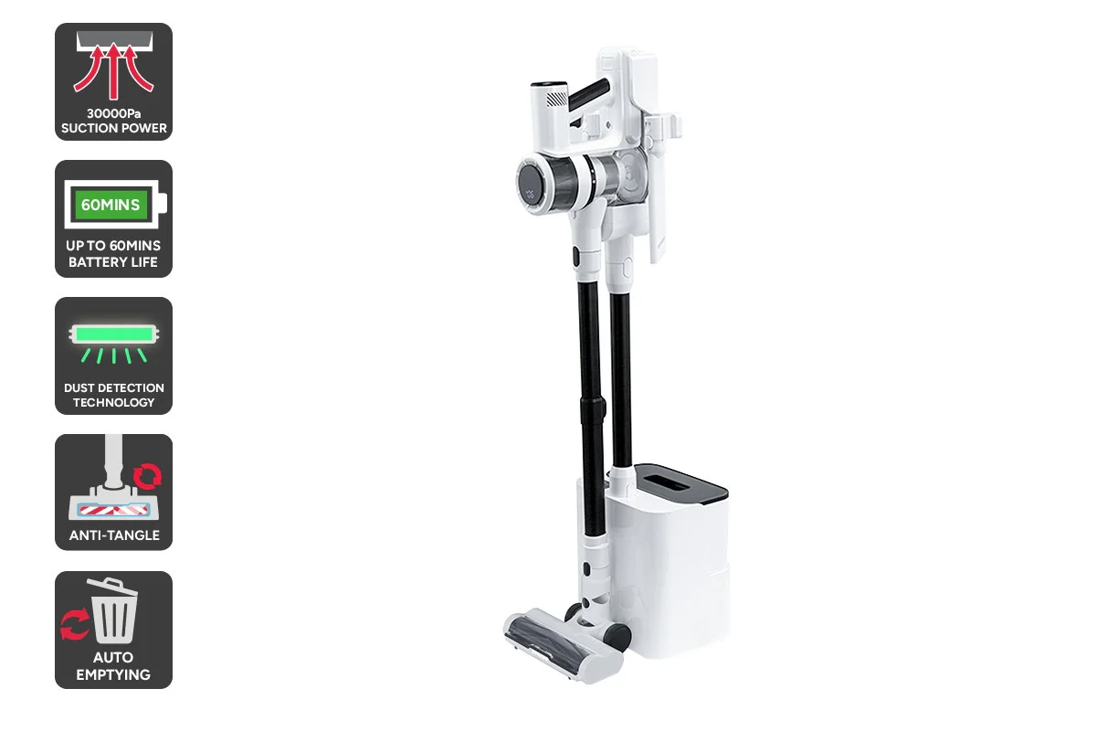 Kogan MX15 Max Cordless Stick Vacuum with Auto-Empty Dock 30kPa