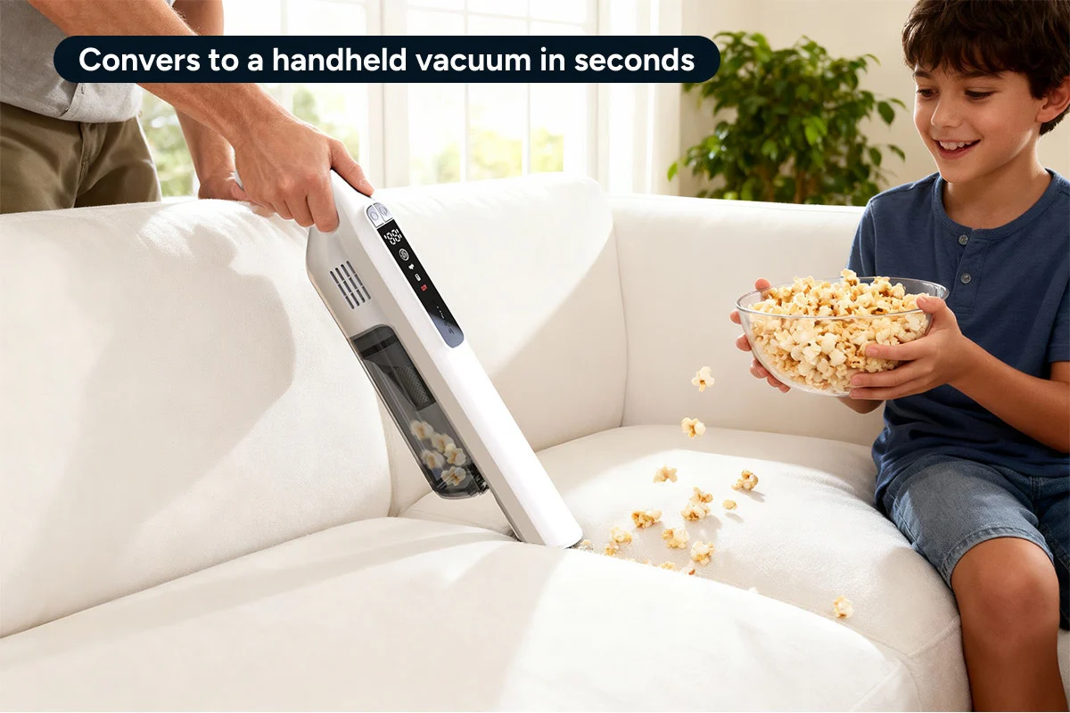 Kogan MX15 Ultralight Stick Vacuum with Auto-Empty Dock & Smart Suction - Image 6