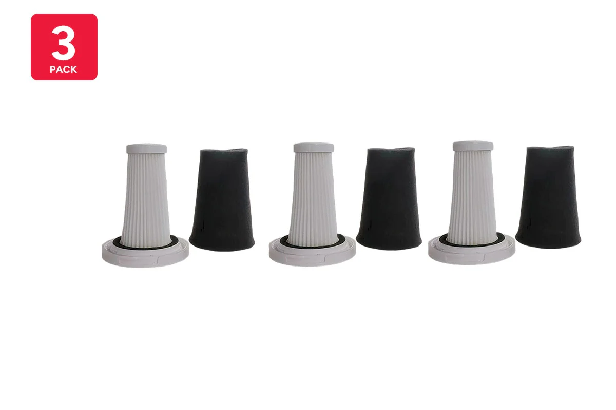 Kogan MX15 Ultralight Vacuum Cleaner Filter Set - 3 Pack for Clean Air